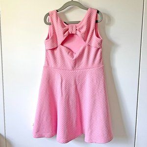 Kate Spade Light Pink Twirl Dress with Keyhole/Bow Back, Size 7